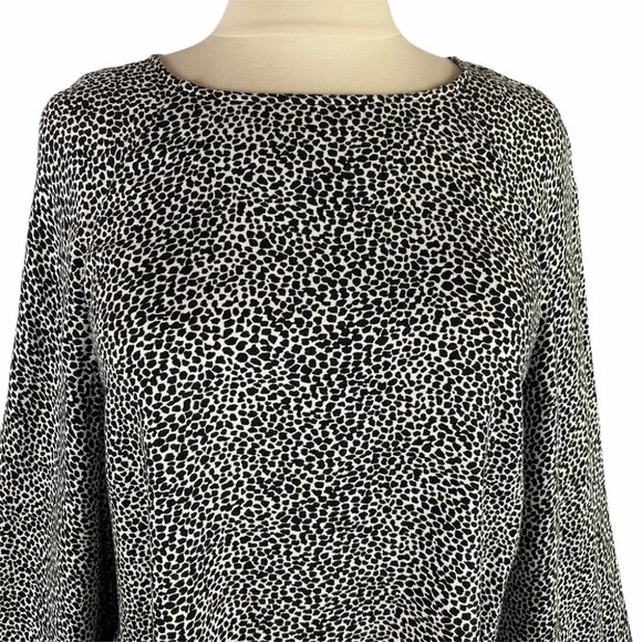 AFRM Animal Ditsy Print Bishop Sleeve Top XL - Picture 3 of 7